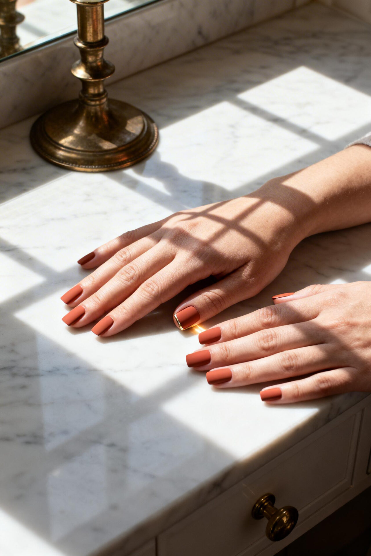 October Nails - clay terracotta