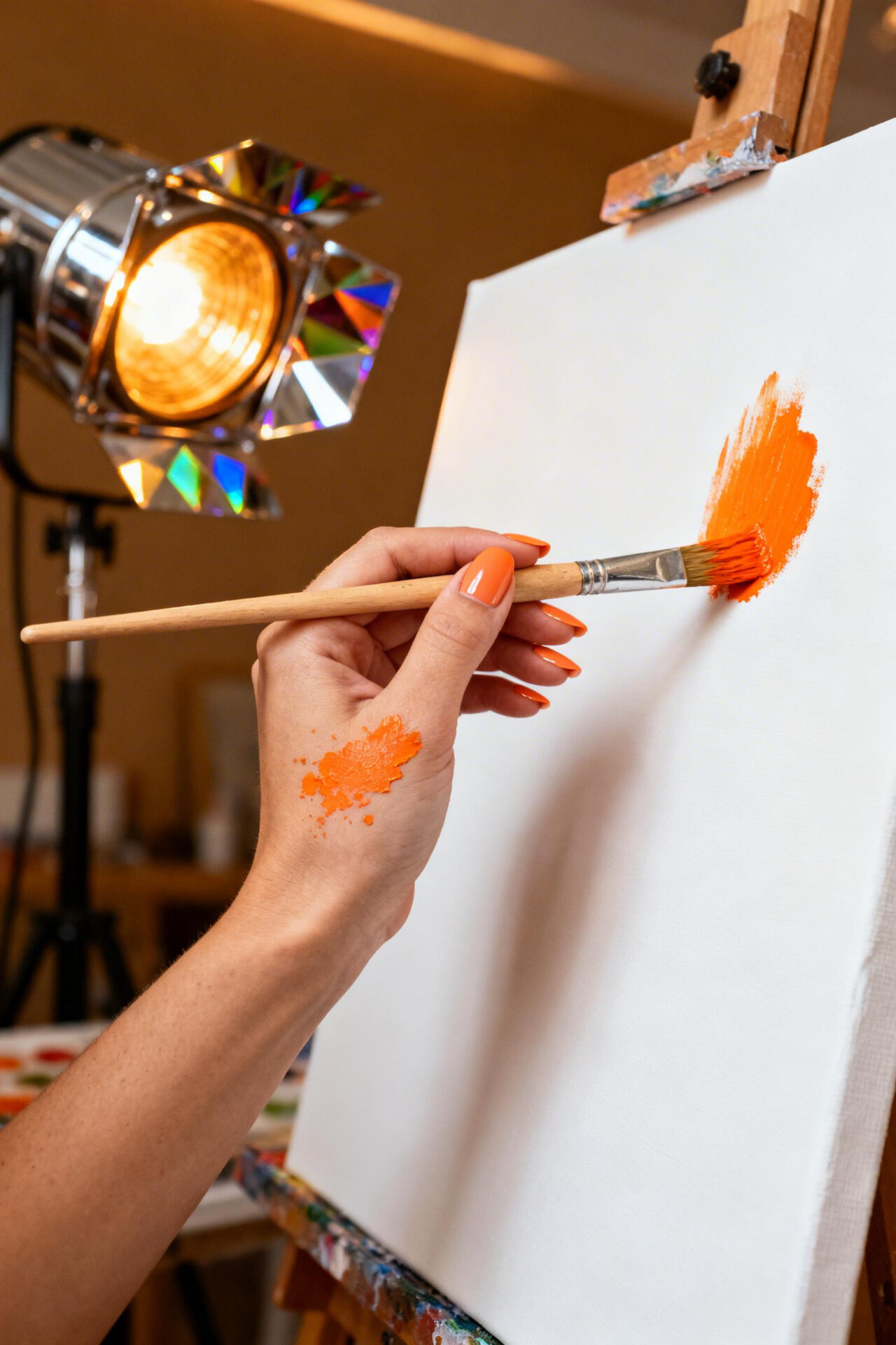Bright Summer Nails - chrome almond