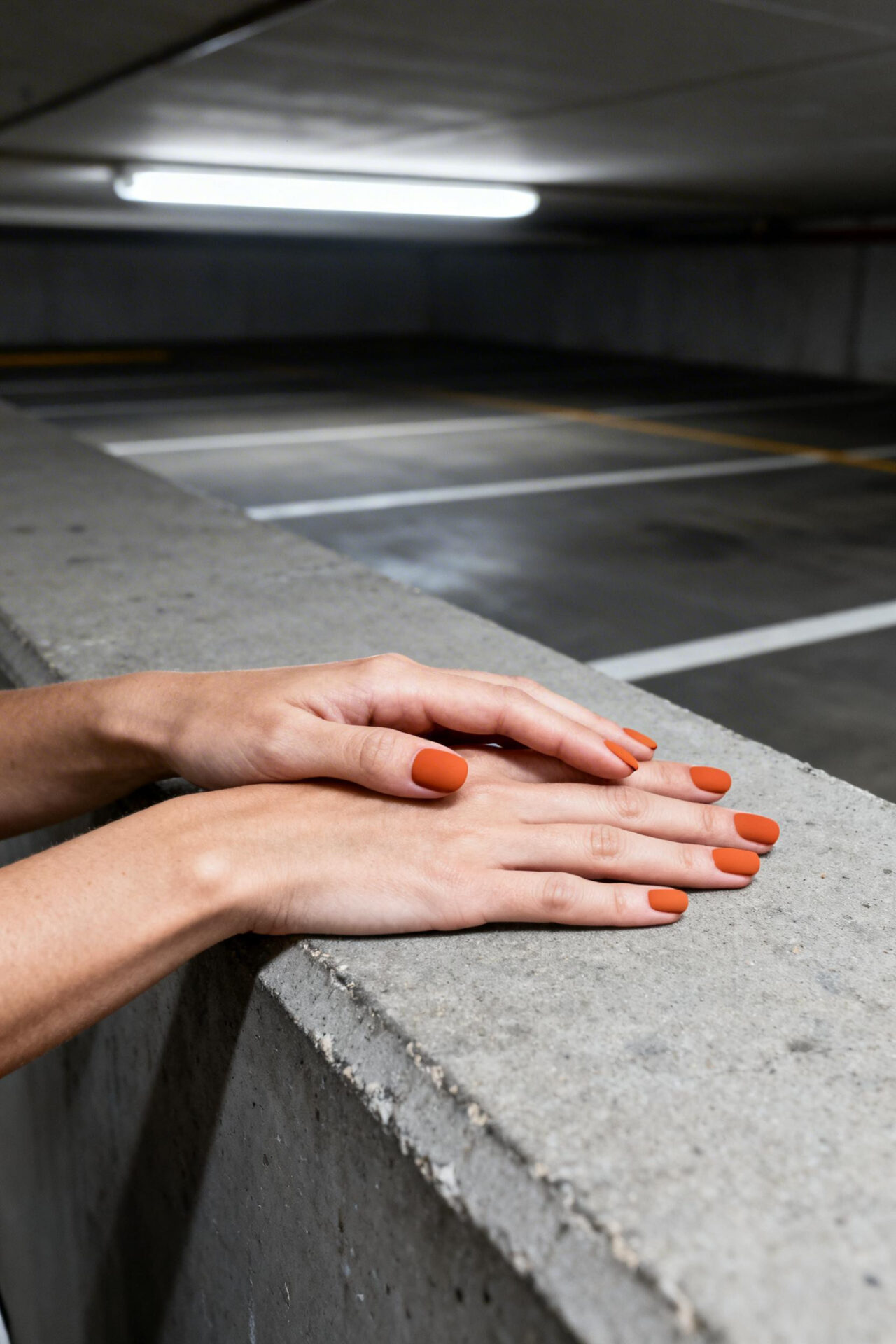 Sunset Aura Nails - matte powder