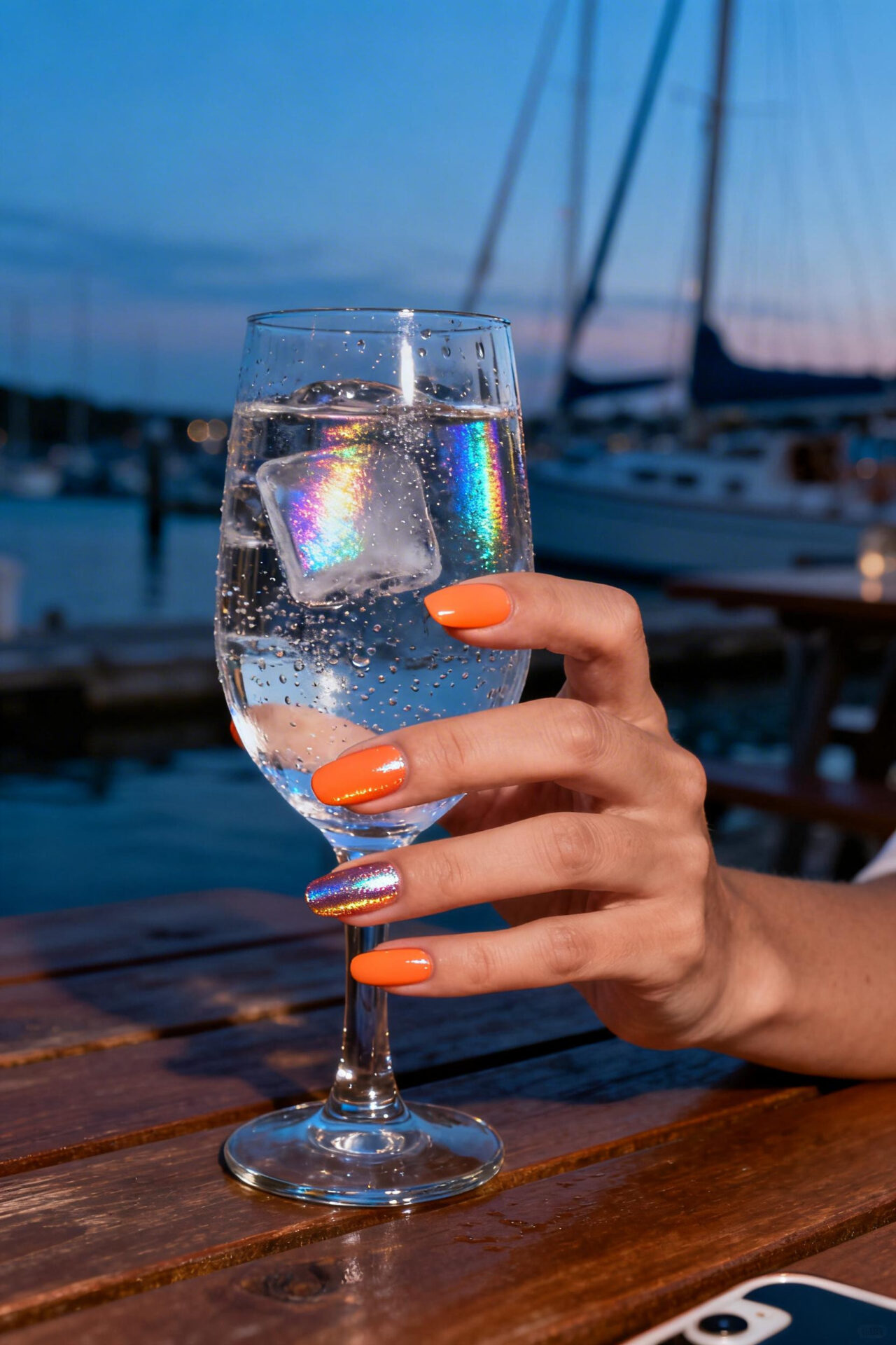 Bright Papaya - almond foil