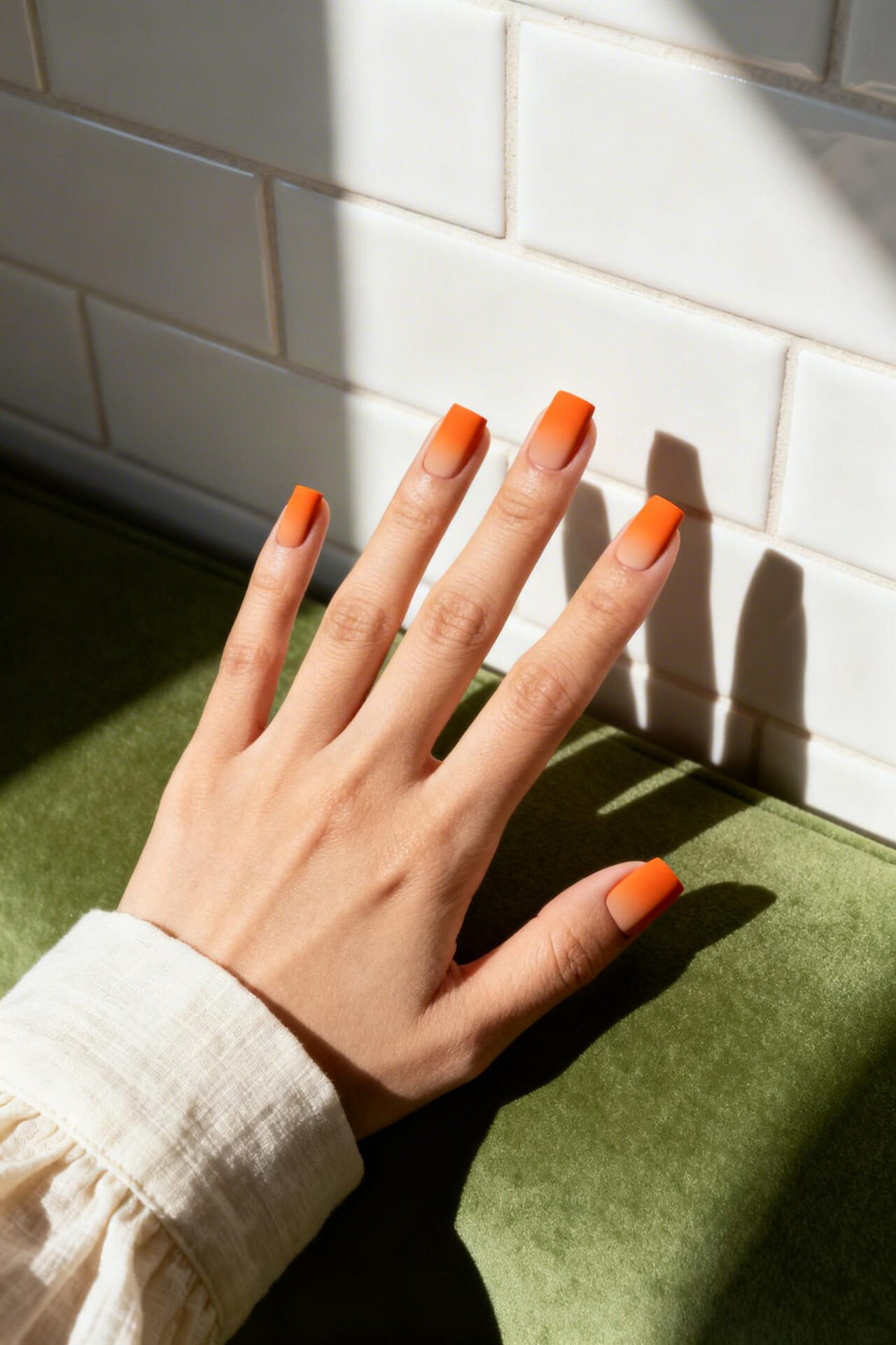 Orange Gradient - matte square