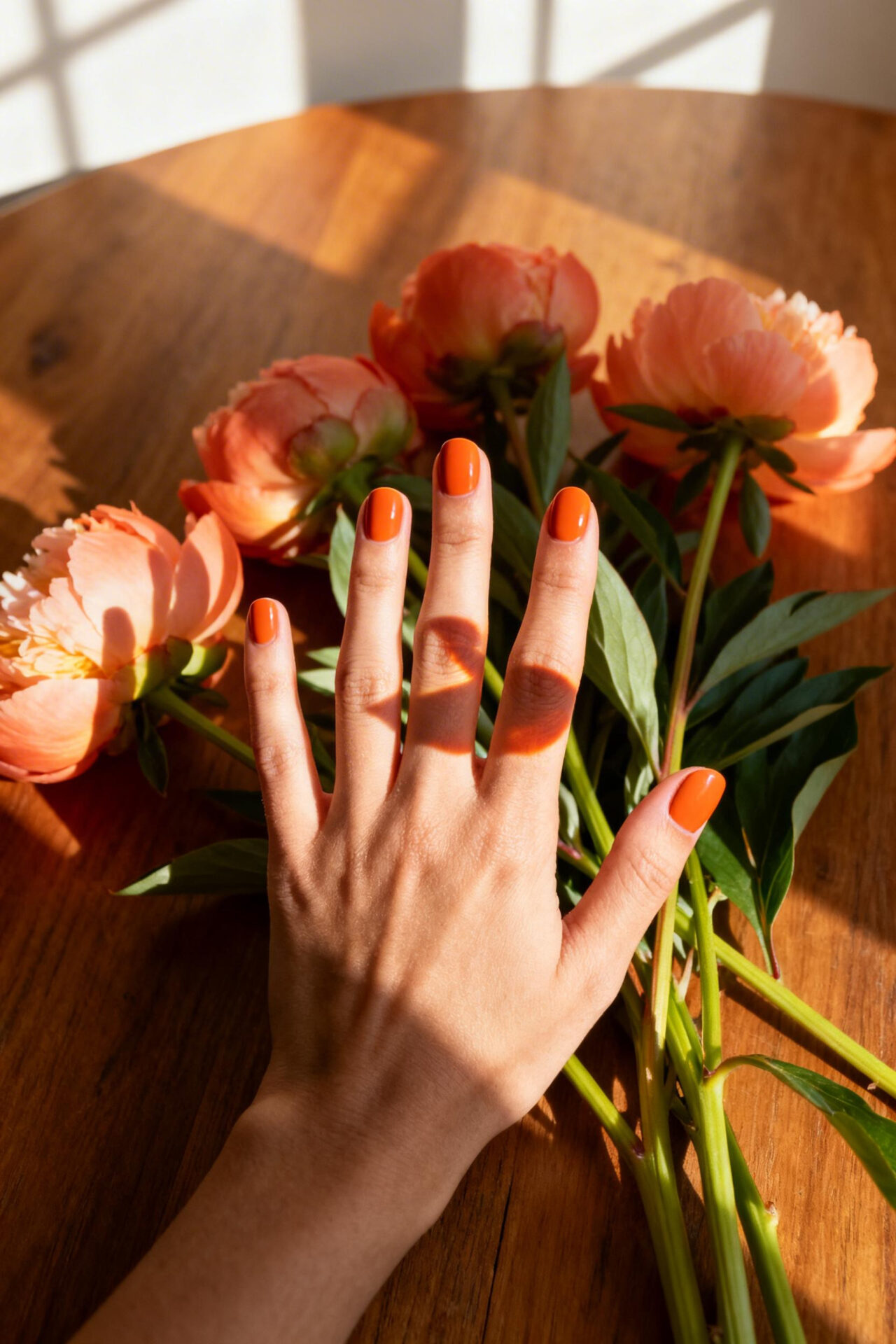 Sunset Orange - round matte