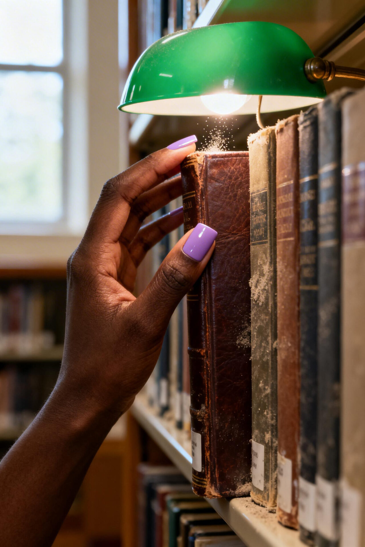 Pink Nails Square mauve matte acrylic
