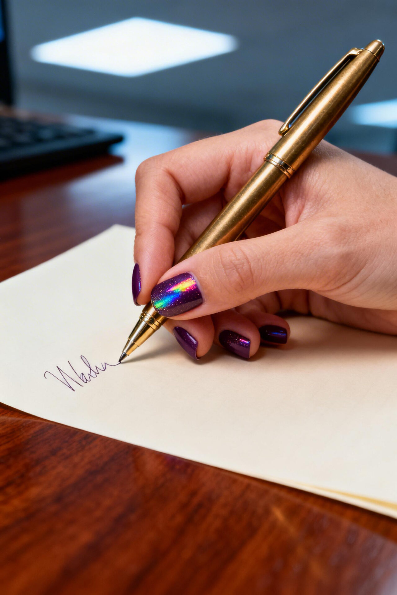 Violet Nails - matte prism