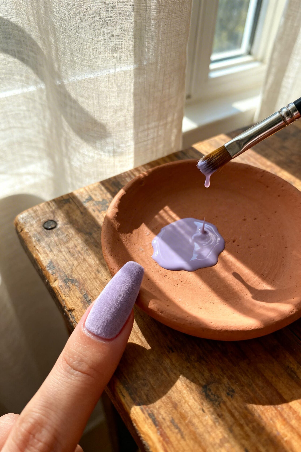 Violet Nails - lavender velvet