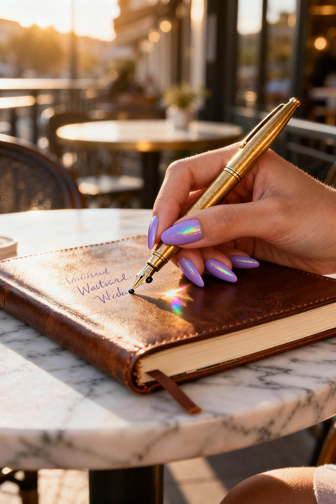 Purple Nail Designs - wisteria satin