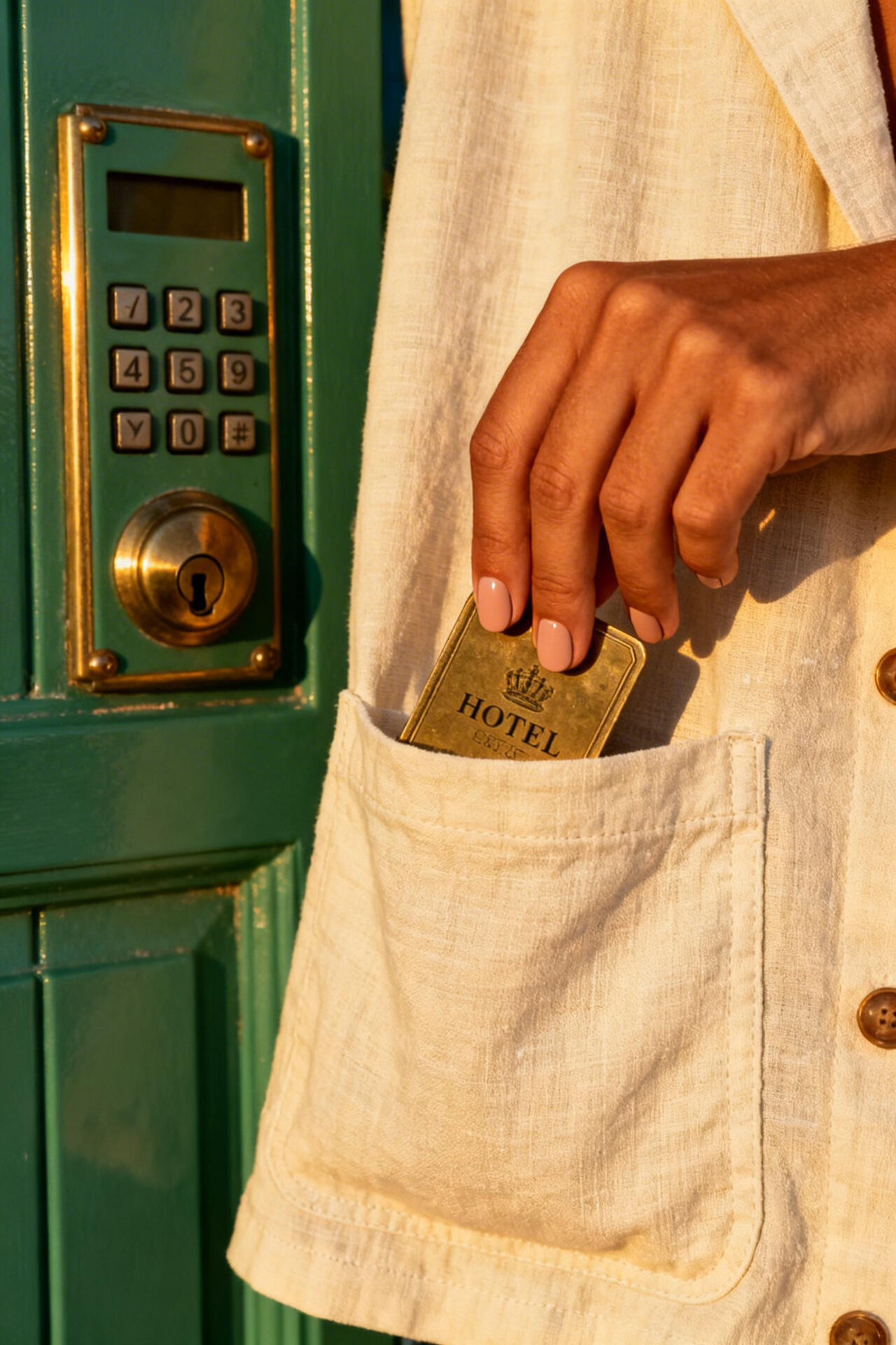 Classy Nude Nails - honey warm round
