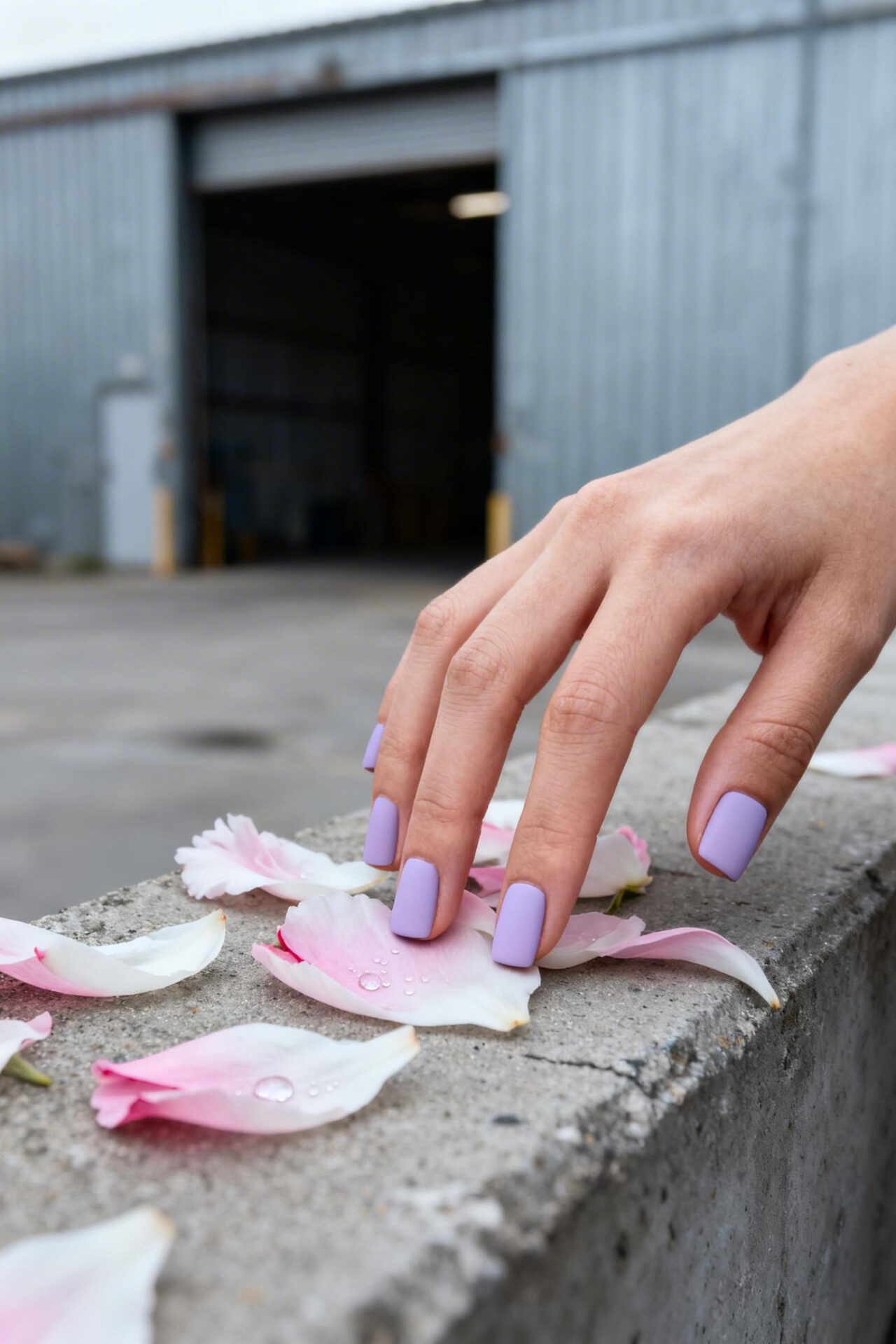 Fun Spring Nails - lilac lavender matte