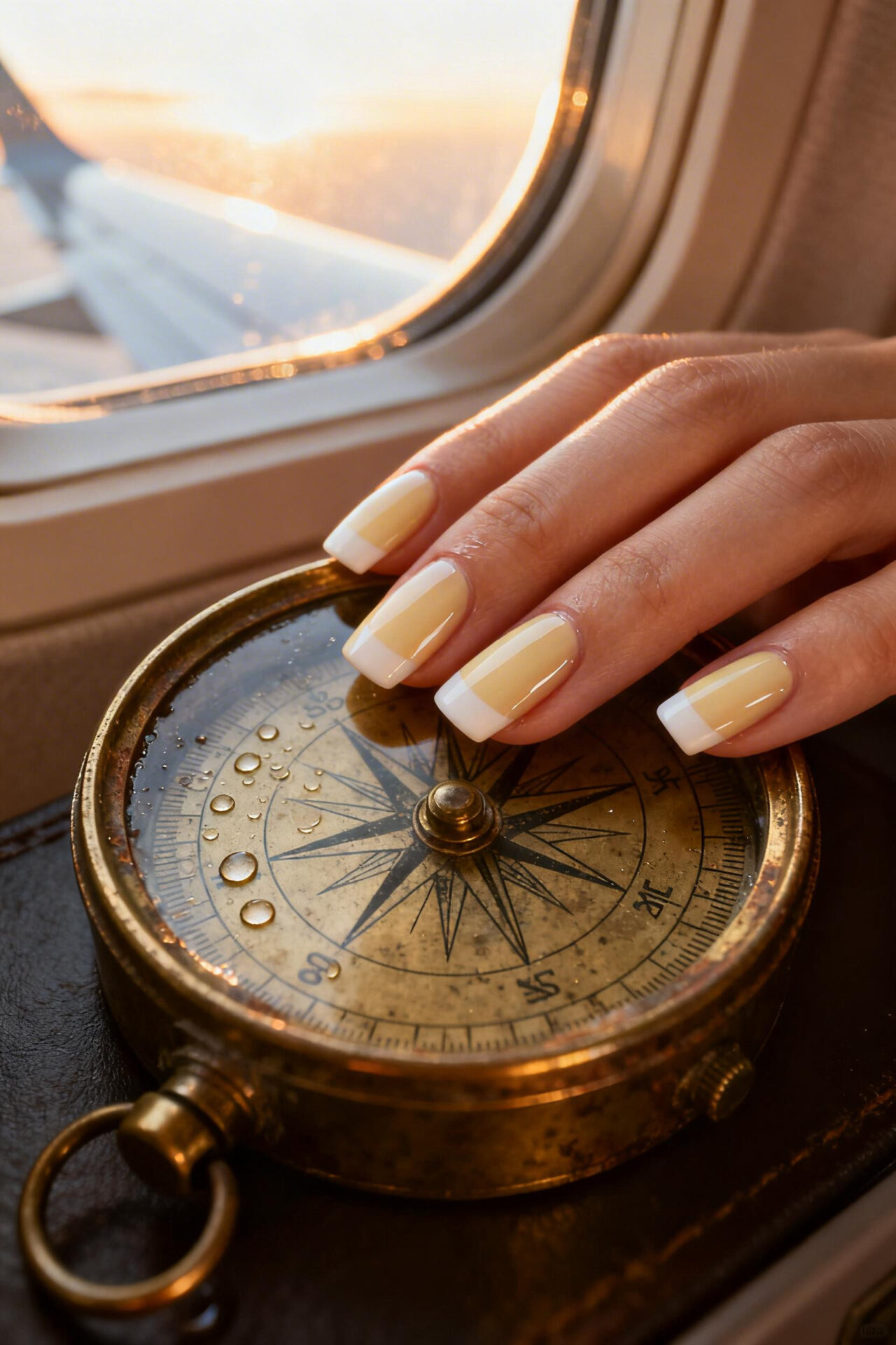 Simple Nail Designs - cream french tips