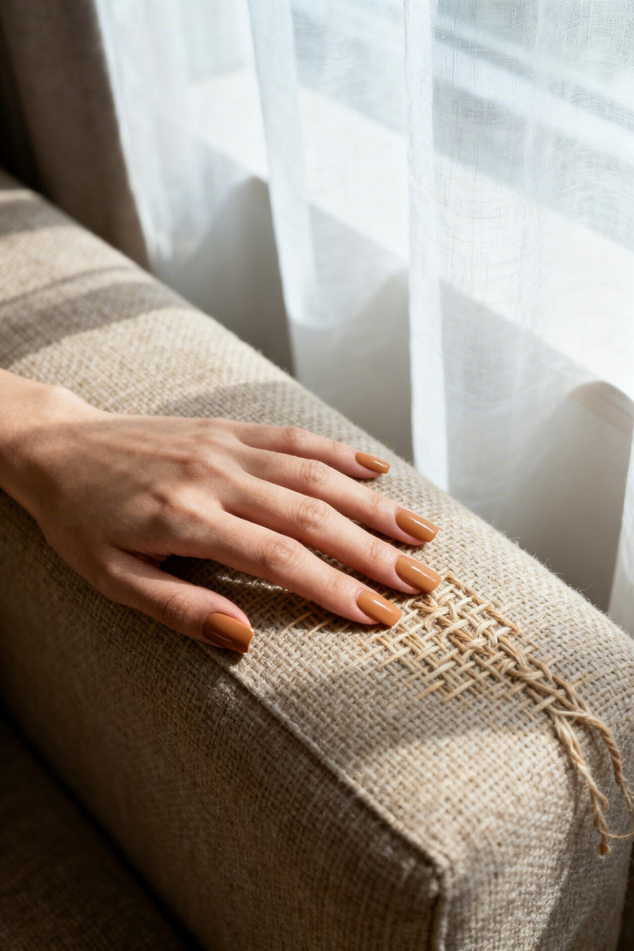 Short Nails Ideas - honey matte