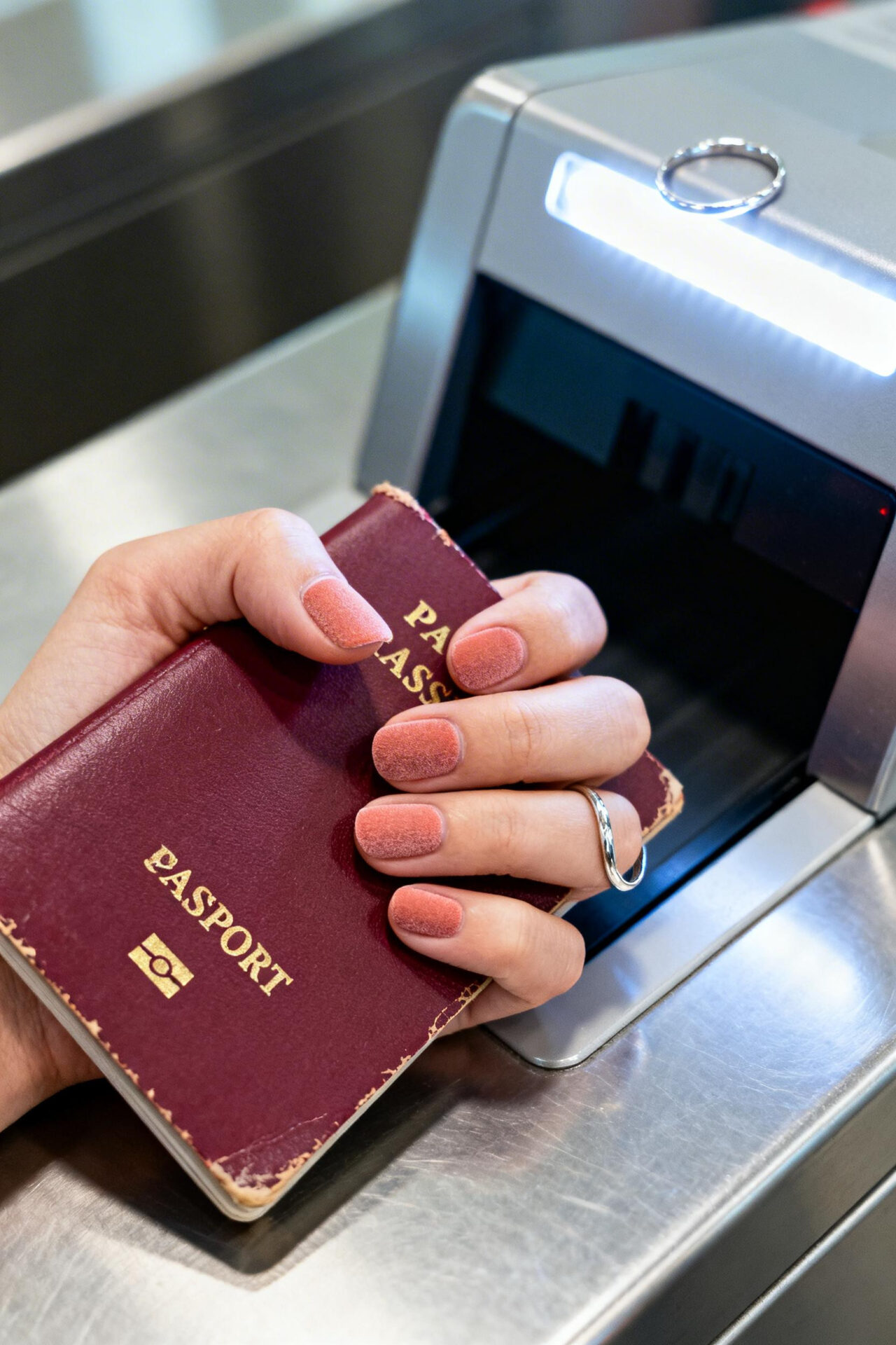 Soft Aura Nails - dusty peach matte