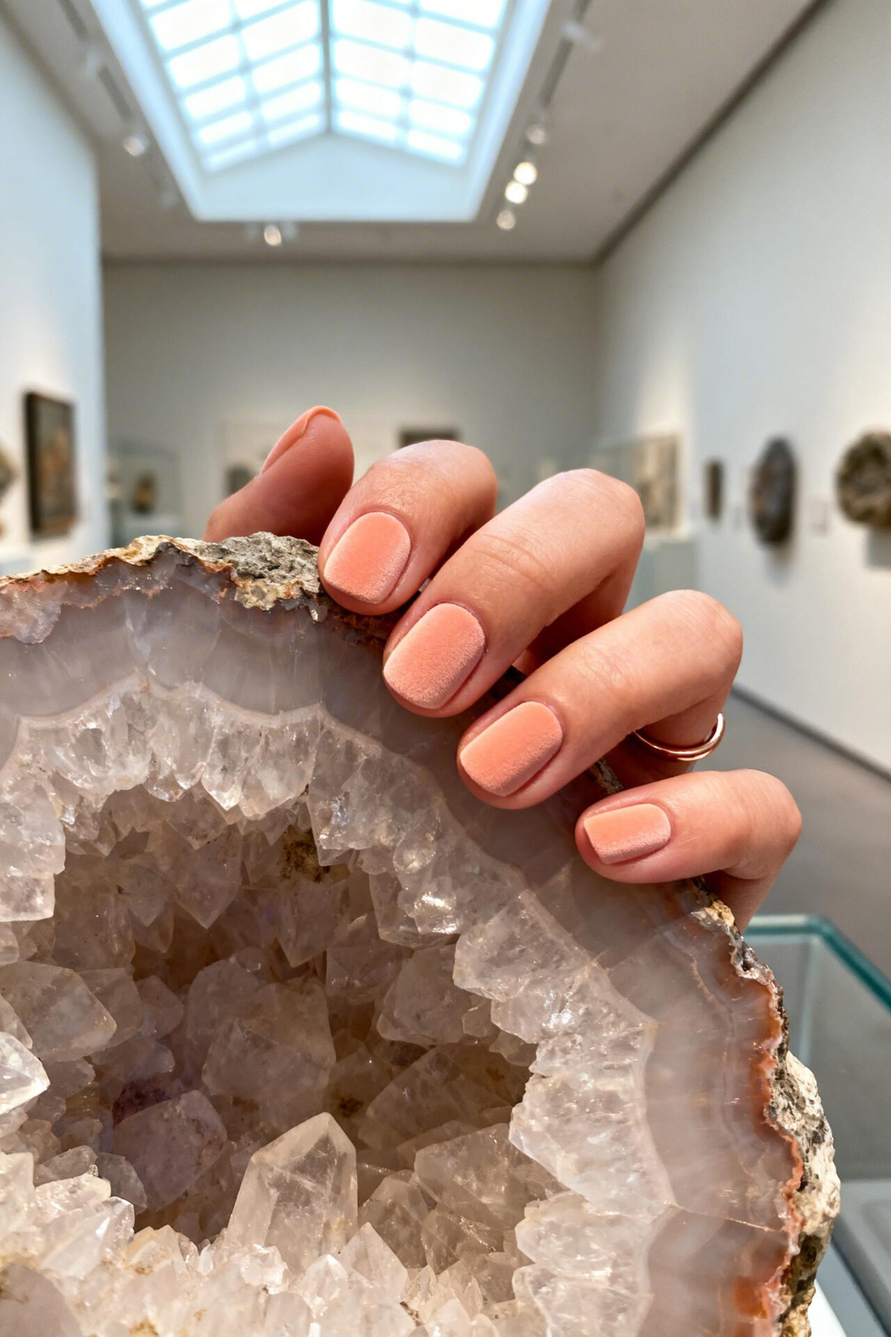 Vacation Nails Summer - peach matte