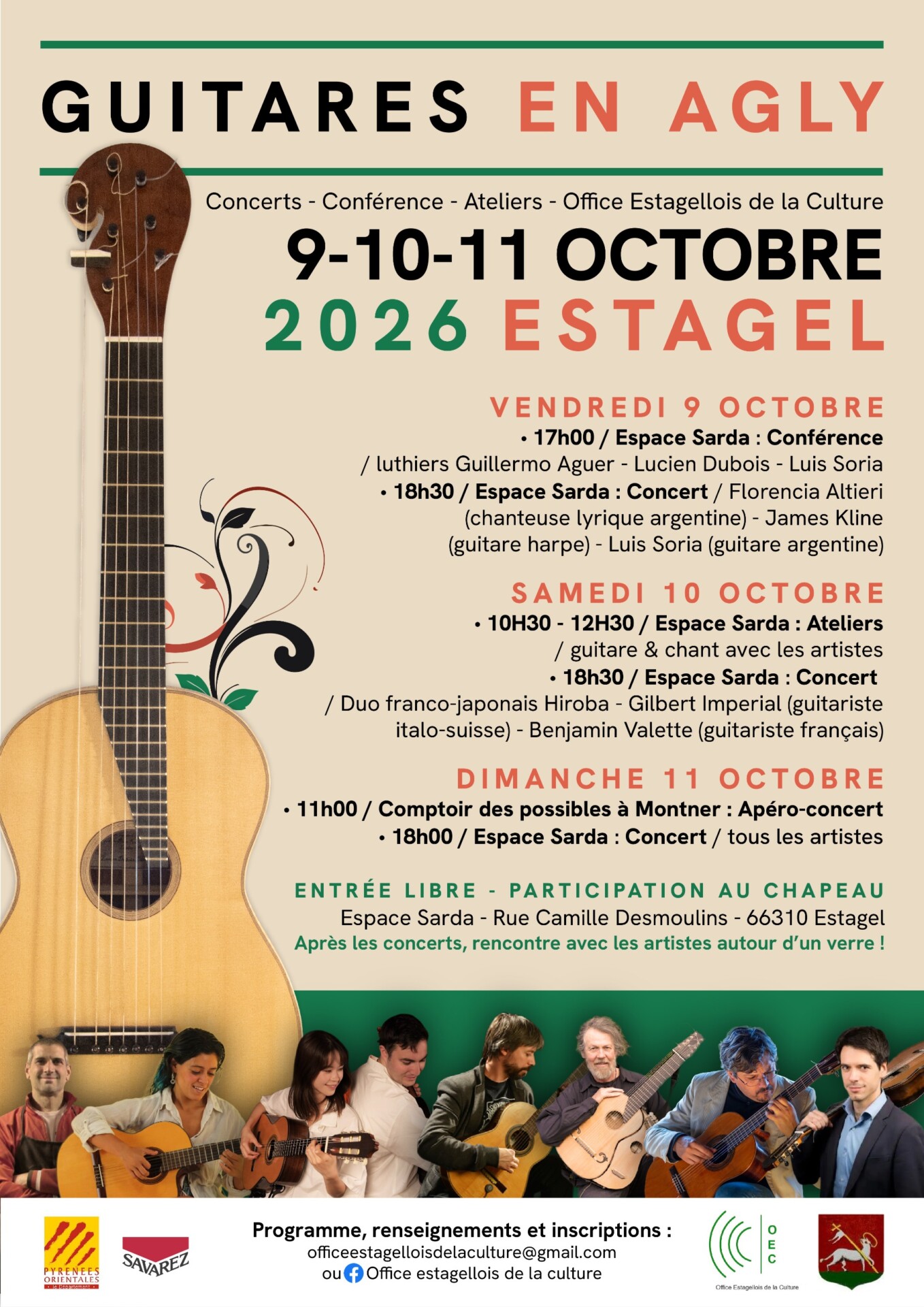 Estagel/ 2e édition du festival international de guitare les 9, 11 et 12 octobre : les premiers indices
